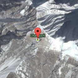 Map showing the location of Changuch (6,322 m)