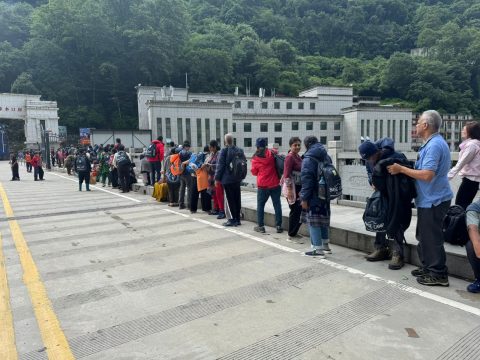 Guests at Nyalam Border, Day Kailash Mansarovar Overland Yatra Via Kodari Border