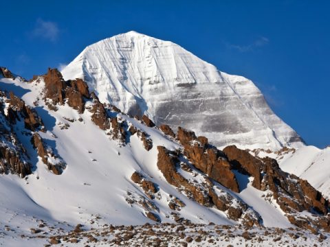 Gang Rinpoche or Mount Kailash (Elevation 6638 m), Day Kailash Mansarovar Overland Yatra Via Korala Border