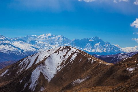 View on Annapurna I, Tilicho and Nilgiri, Hrs Muktinath Tilicho Lake Helicopter Tour From Kathmandu