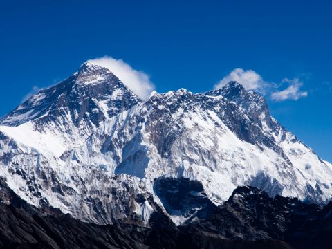 Closer view of Everest and Lhotse, Day Everest Heli Trek