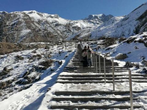 Stairs at Muktinath, Days Muktinath Overland Tour With Kathmandu Pokhara By Flight