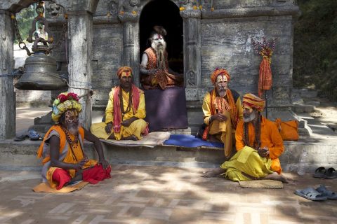 Sadhus of Pashupatinath Temple, Days Muktinath Tour Package