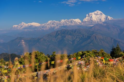 View from Poon Hill of Dhaulagiri (8,172m), Annapurna Base Camp 10 Days