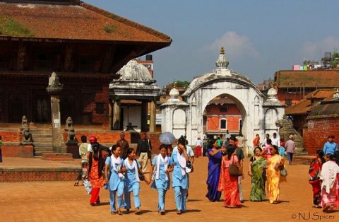 Local Folks In Bhaktapur Nepal, Bhaktapur
