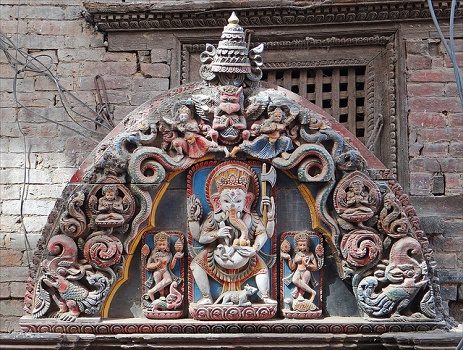 Temple Detail @ Bhaktapur In Nepal, Bhaktapur