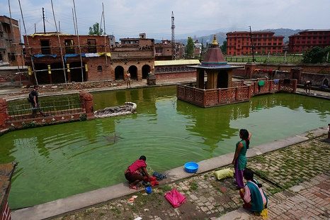 Water-tank With Temple @ Bhaktapur - Nepal, Bhaktapur