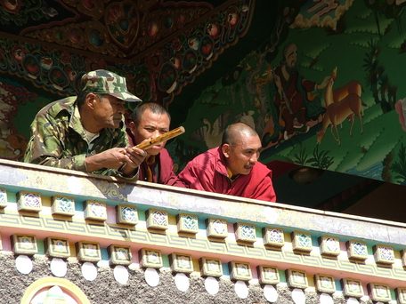 Boudhanath Monk Soldier, Boudhanath