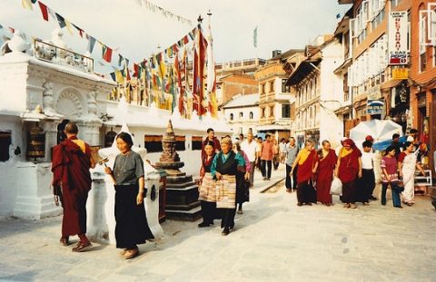 Walking Around Boudhanath Stupa - Kathmandu NP, Boudhanath