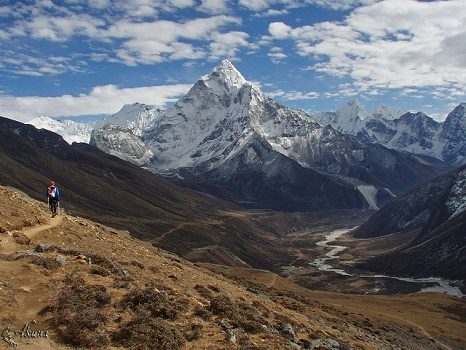 Solukhumbu Cho La Pass In Gokyo Nepal, Cho La