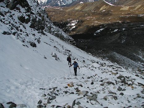 Steep Slope To Cho La Pass, Cho La