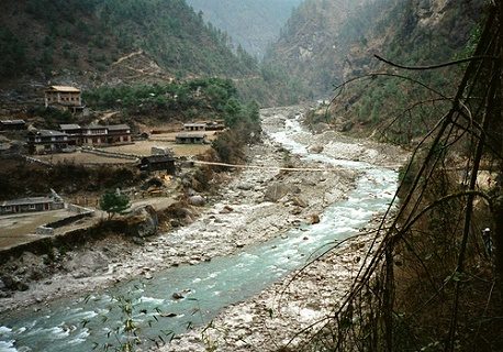 Dudh Kosi River At Ghat - Nepal, Dudh Kosi