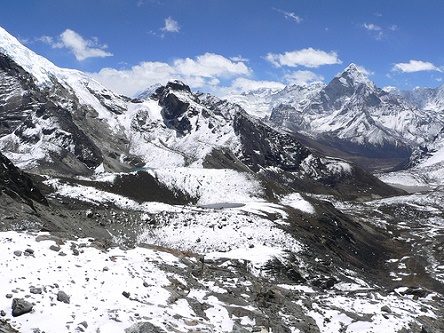 Way Down From Cho La Pass - Sagarmatha NP Nepal, Dughla