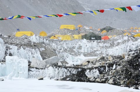 South Everest Base Camp in Himalayas,Nepal,one of the most popular trekking routes, Everest Base Camp Trek 12 Days