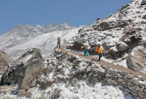 Going upwards near Lobuche, Everest Base Camp Trek 14 Days