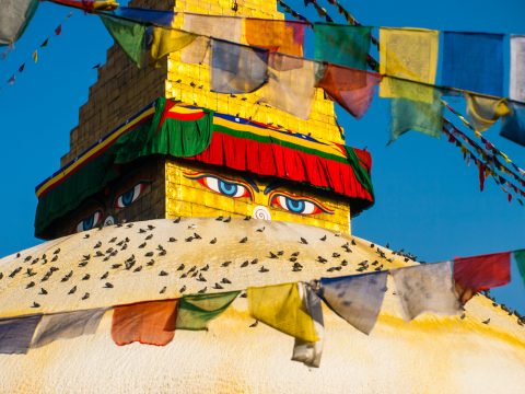 The Great Stupa Bodnath in Kathmandu, Everest Base Camp Trek 14 Days