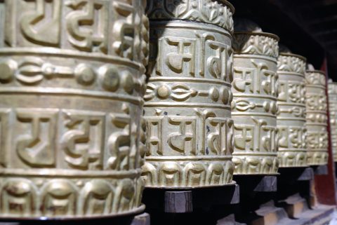Prayer Wheels, Everest Base Camp Trek from Jiri