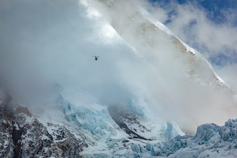 Helicopter and Khumbu Glacier, Everest Heli Tour from Lukla