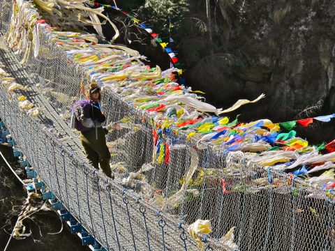 Steel Bridge, Everest South Face Expedition 2014