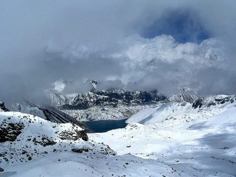 Gokyo Lake from Reanjo Pass
