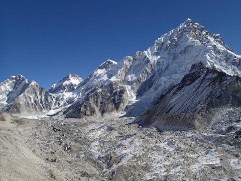 Nuptse Above the Khumbu Glacier, Everest Trek