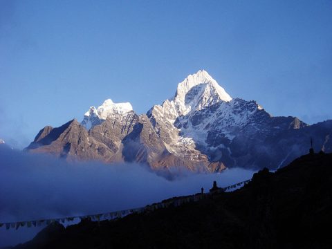 Thamserku Seen from Khumjung, Everest Trek