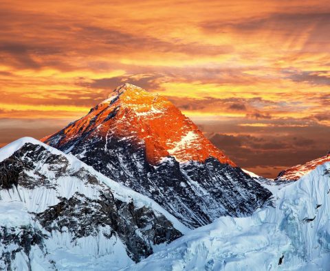 Mount Everest at Sunset, Everest View Luxury Trek