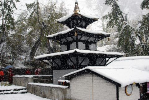 Muktinath  Covered By Ice, Gandaki Pradesh