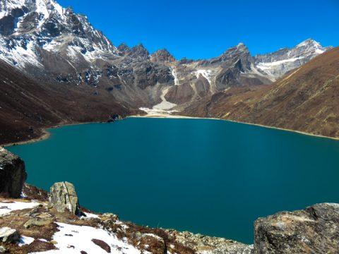 Tilicho  Lake In  Summer, Gandaki Pradesh