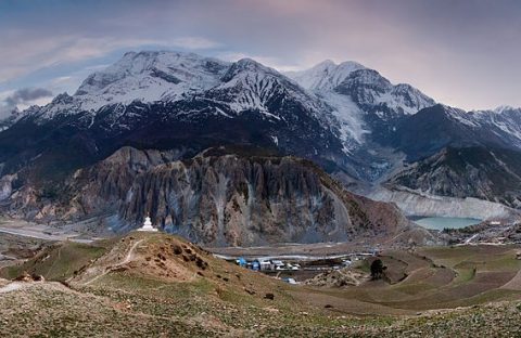 Annapurna Massif & Gangapurna - Central Nepal, Gangapurna Lake