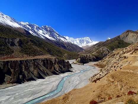 Annapurna Valley Near Manang - Nepal Himalayas, Gangapurna Lake