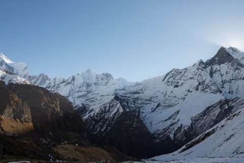 Machhapuchchhre - Annapurna III & Gangapurna - Central Nepal, Gangapurna Lake