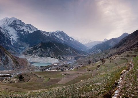 View Gangapurna - Annapurna - Central Nepal, Gangapurna Lake