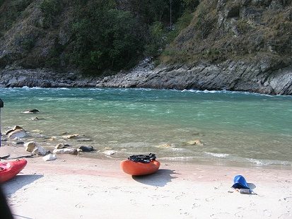 Karnali River Bank - Nepal, Ghaghara River