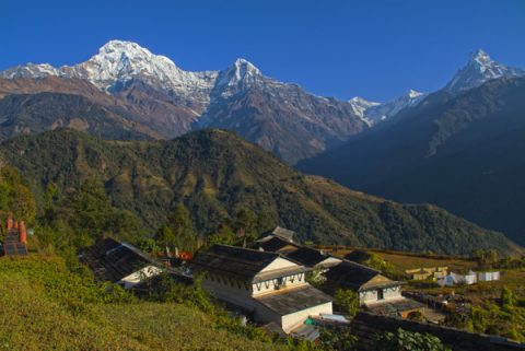 A View Of Annapurna And Macchapucchre Range From Ghandruk, Ghandruk