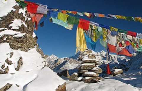 Gokyo Ri Prayer Flags, Gokyo