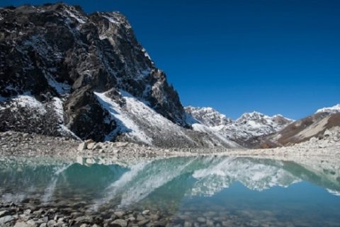 Sacred Gokyo Lake In Nepal Himalayas, Gokyo