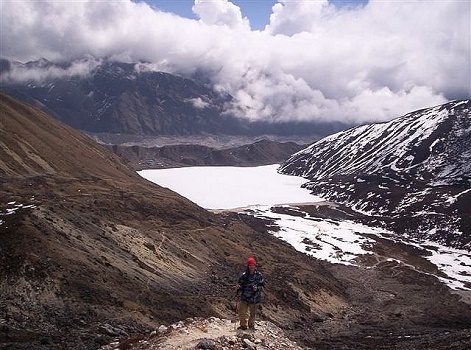 Look Back At Gokyo Lake - Nepal Sagarmatha National Park, Gokyo Lakes