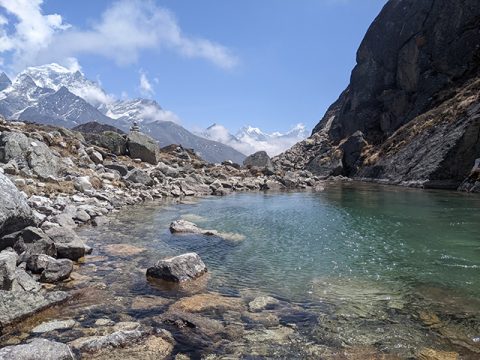 Clear Water Gokyo First Lake, Gokyo Lakes Trek 14 Days