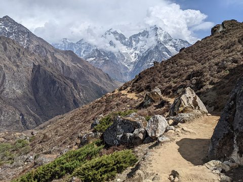 Heading Back Down the Gokyo Valley, Gokyo Lakes Trek 14 Days