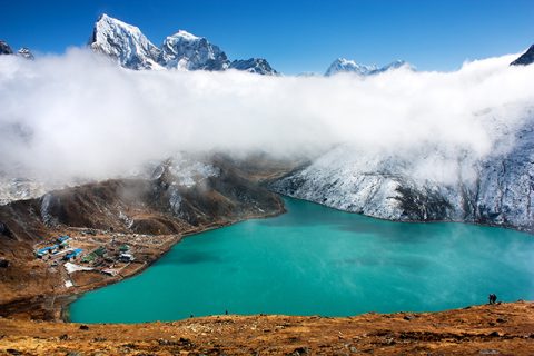 Looking Down From Gokyo Ri, Gokyo Lakes Trek 14 Days