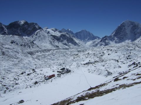 Gorak  Shep From  Kala  Patar, Gorak Shep