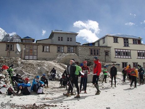 Hikers In Gorak Shep - Nepal Himalayas, Gorak Shep