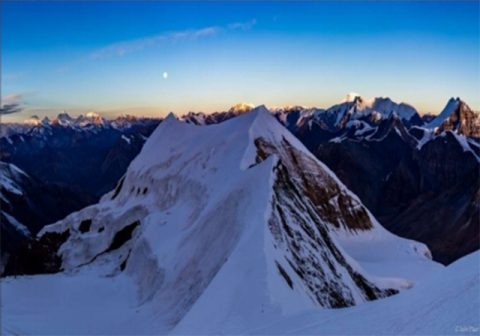 View of Himlung range from summit, Himlung Himal Expedition