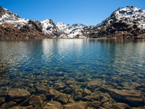 Clear Water in Gosainkunda lakes, Holy Lakes of Gosainkunda 8 Day Trek