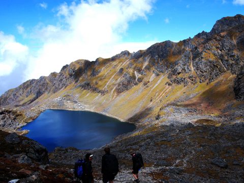 Hiking Down to Gosainkunda Lake, Holy Lakes of Gosainkunda 8 Day Trek