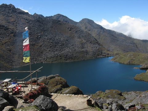 Mountain lake in Gosainkunda, Holy Lakes of Gosainkunda 8 Day Trek