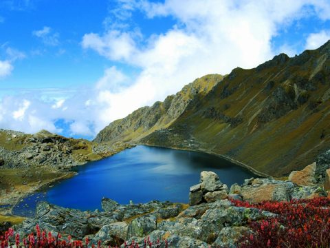 View of the lake at Gosainkunda, Holy Lakes of Gosainkunda 8 Day Trek