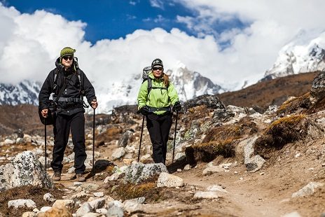 Hiking In Nepal Himalayas, Imja Tse