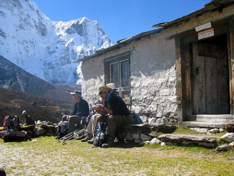 Path From Dingbuche To Island Peak Base Camp, Imja Tse